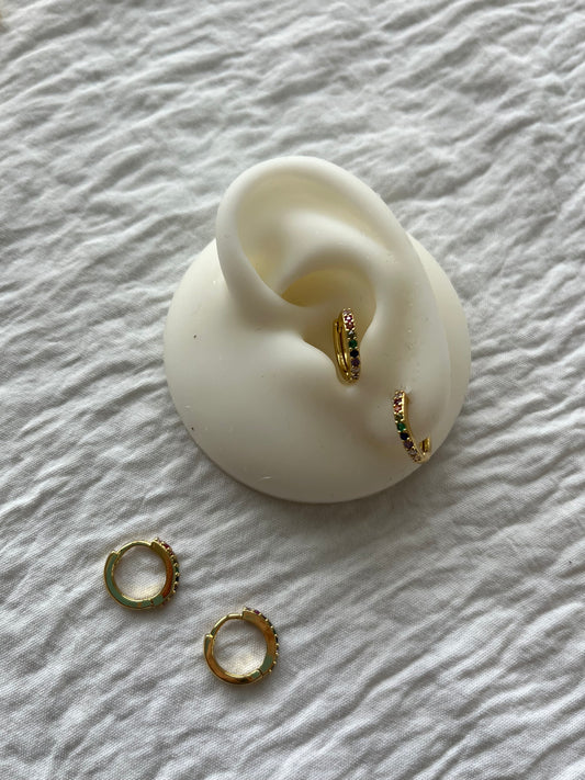 Shiny earrings